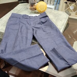 Givenchy men's navy linen blend dress pants like new 36